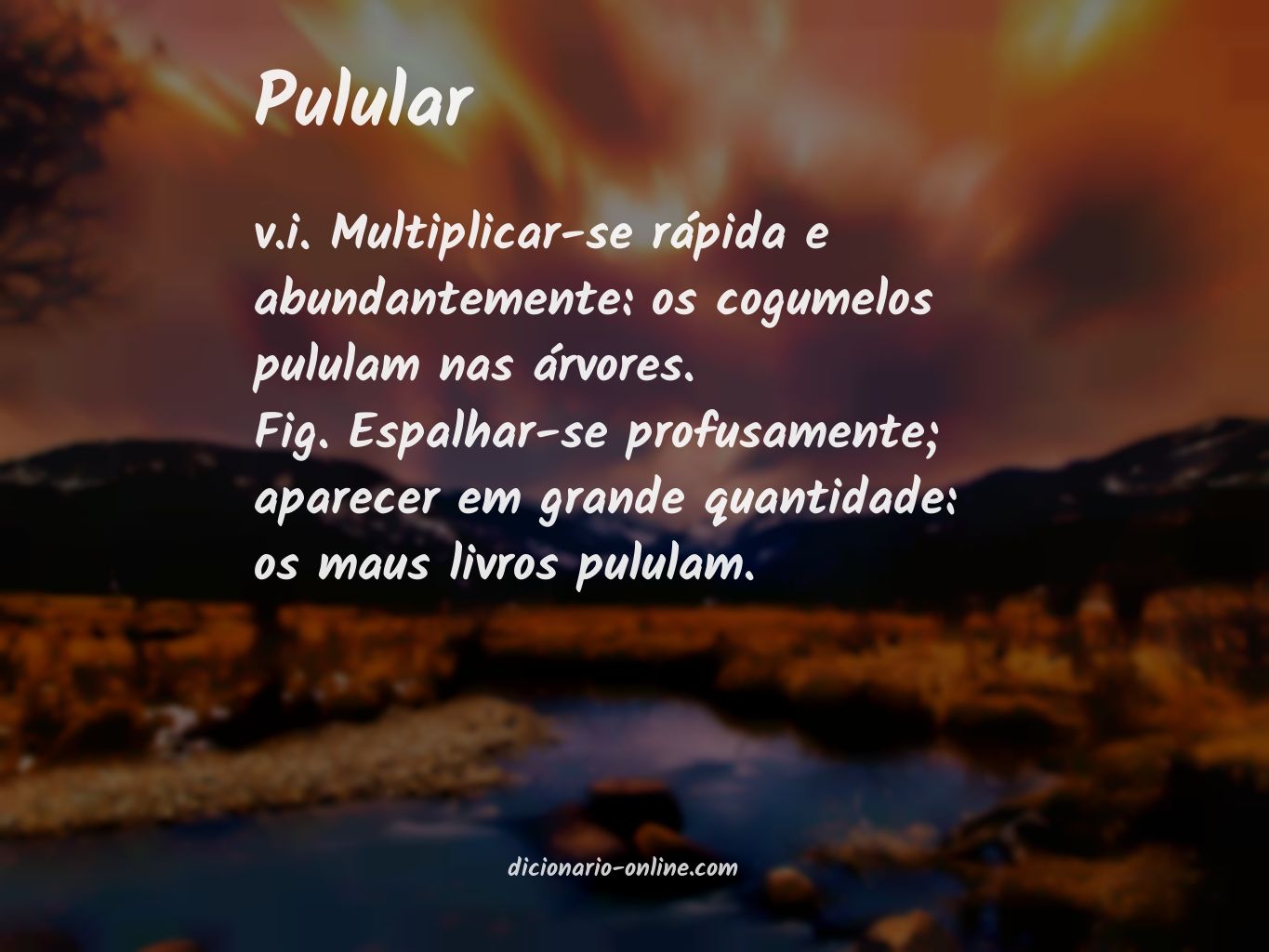 Significado de pulular