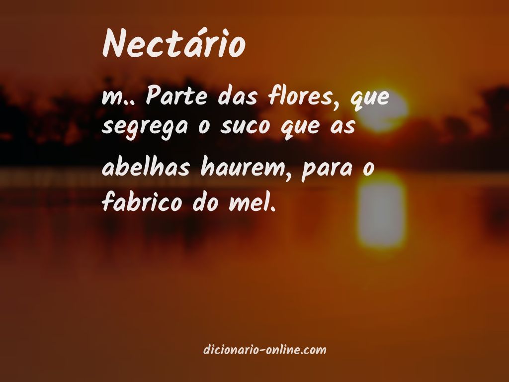 Significado de nectário