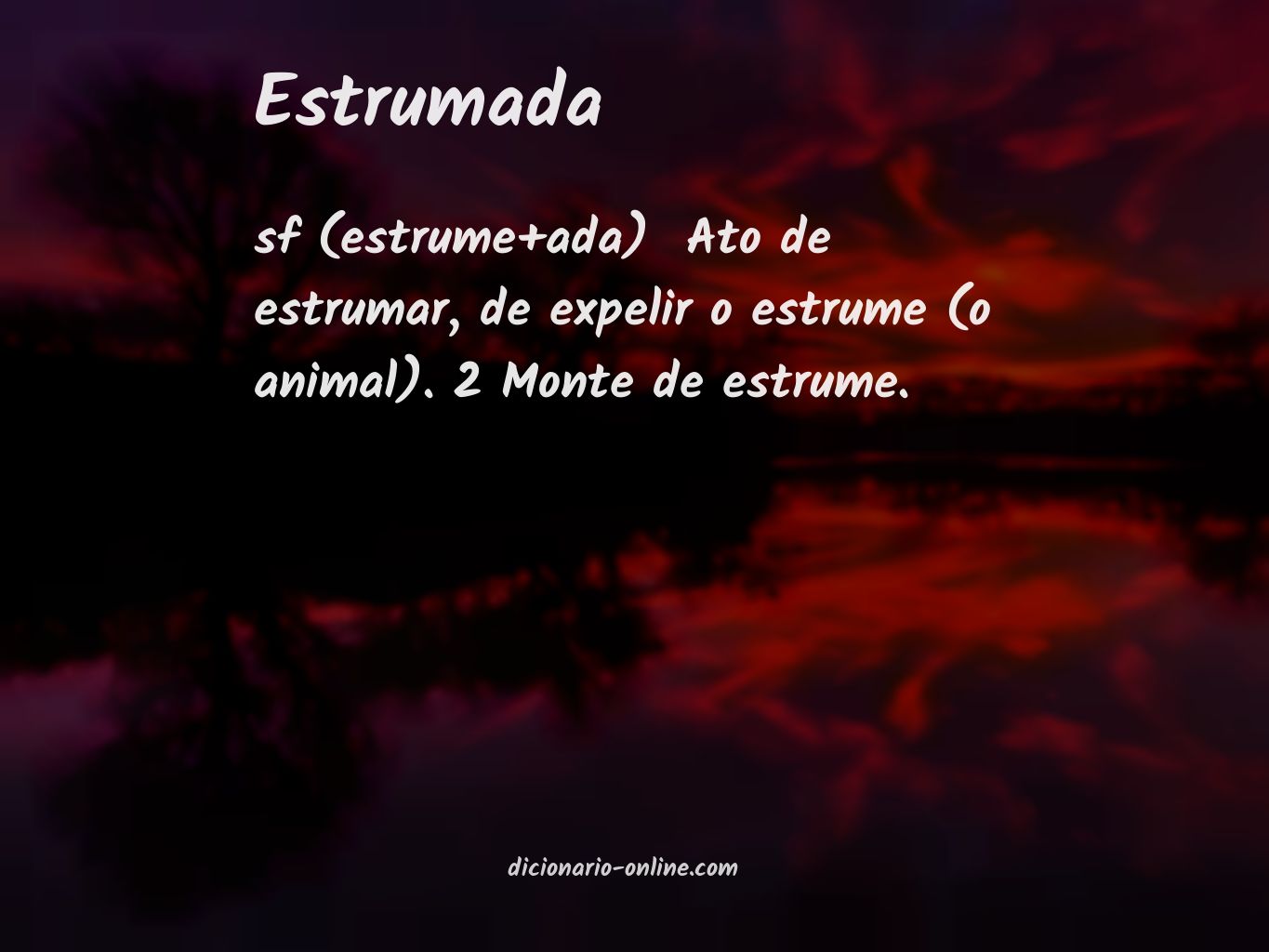 Significado de estrumada