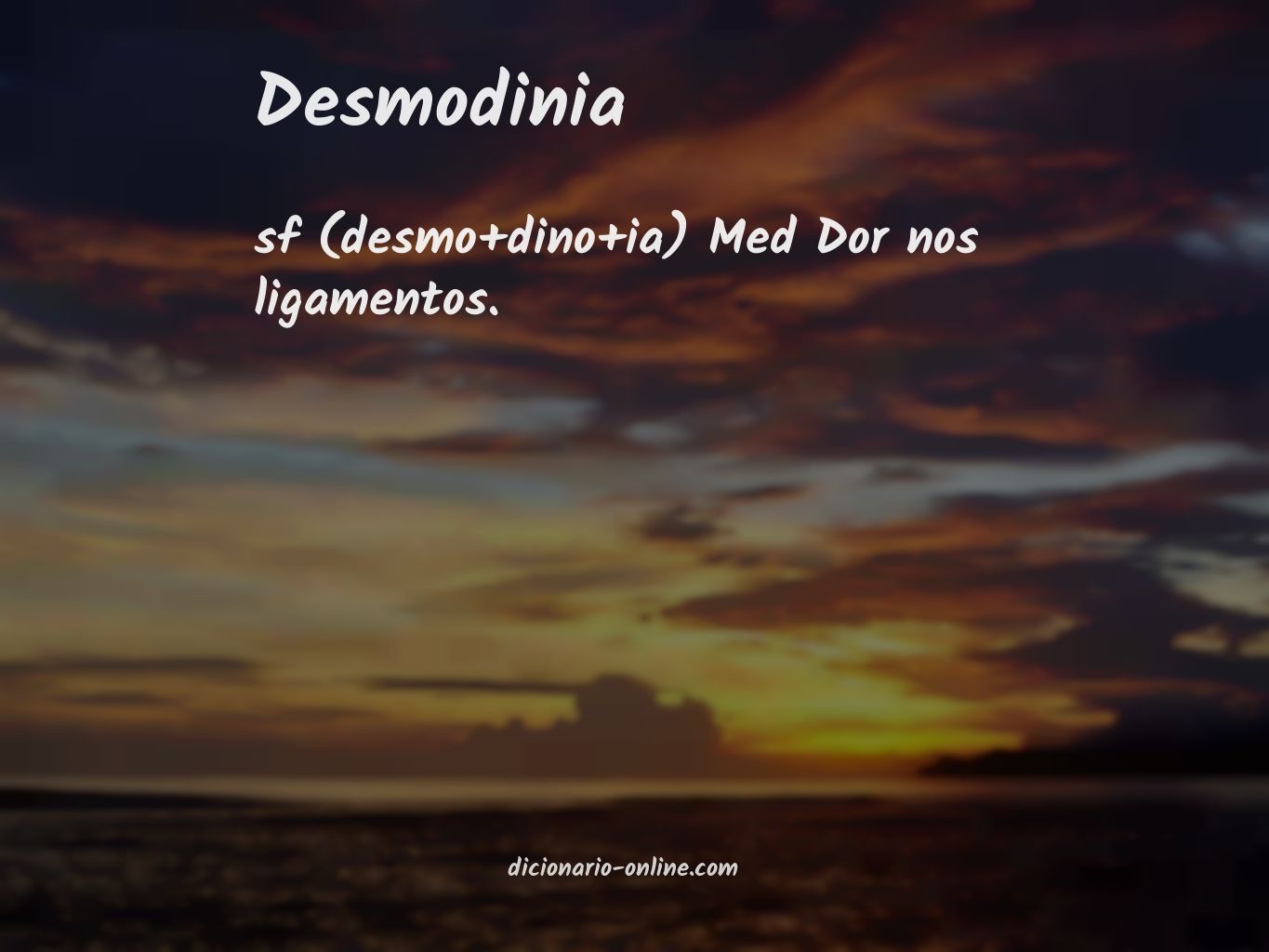 Significado de desmodinia