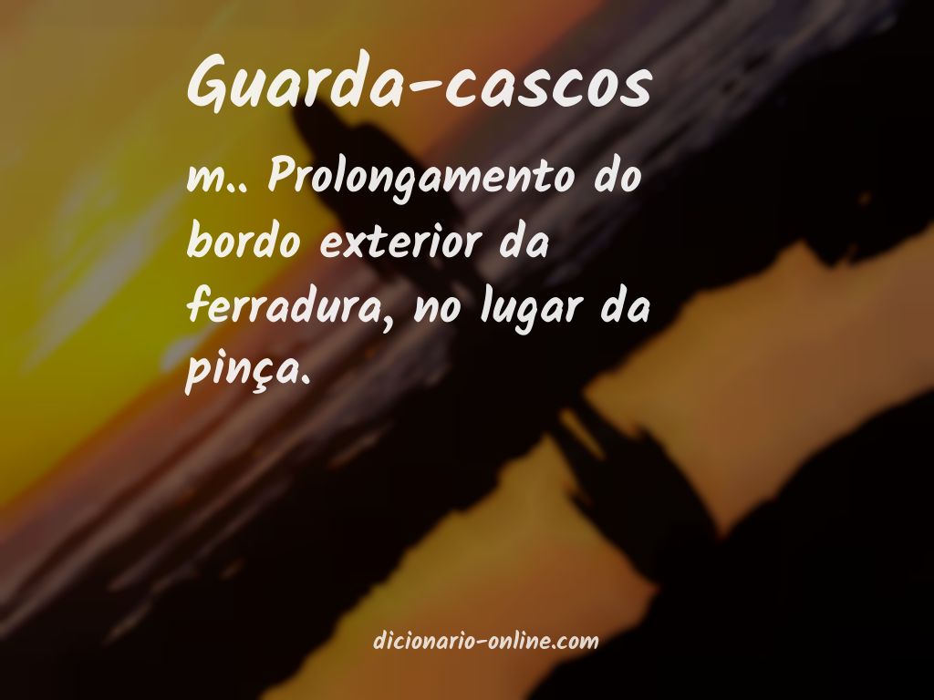 Significado de guarda-cascos