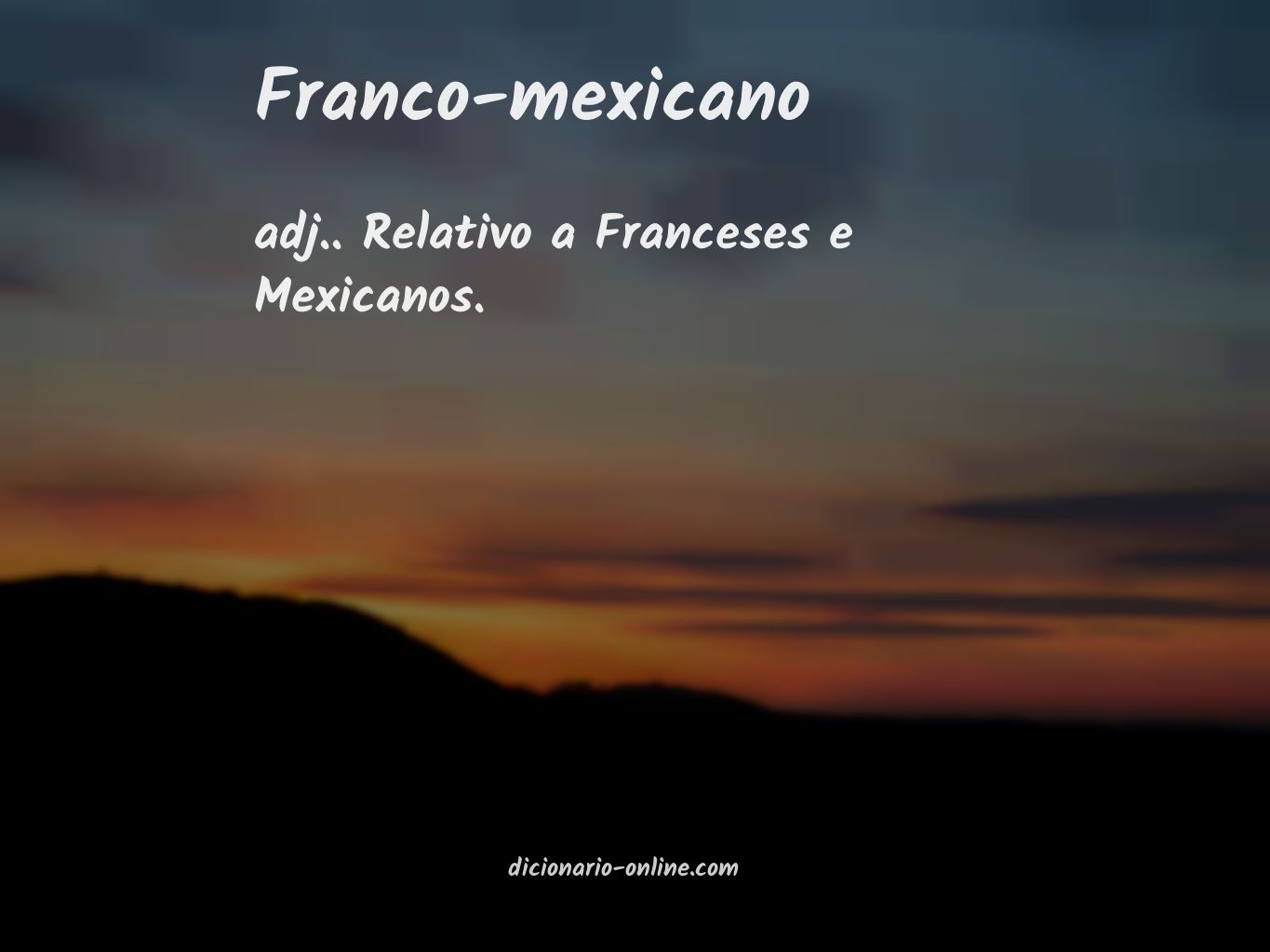 Significado de franco-mexicano