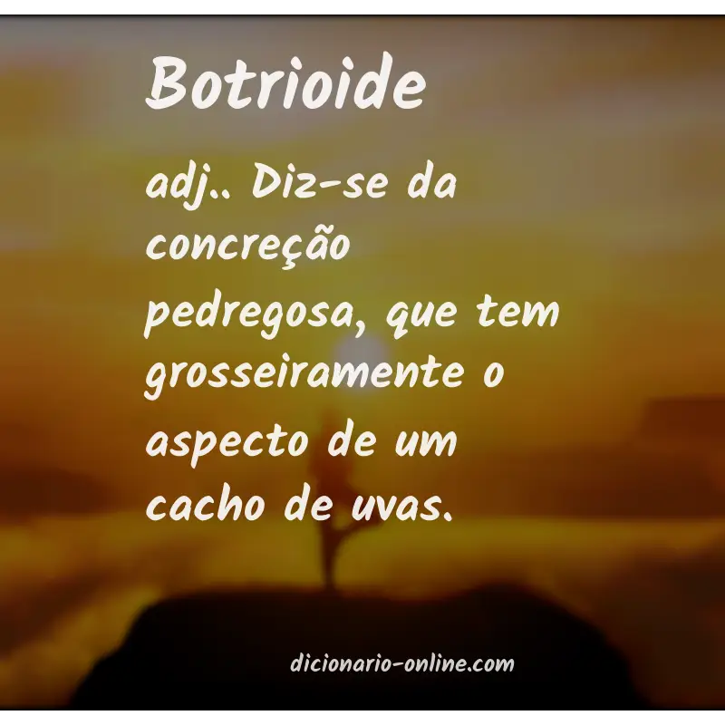 Significado de botrioide