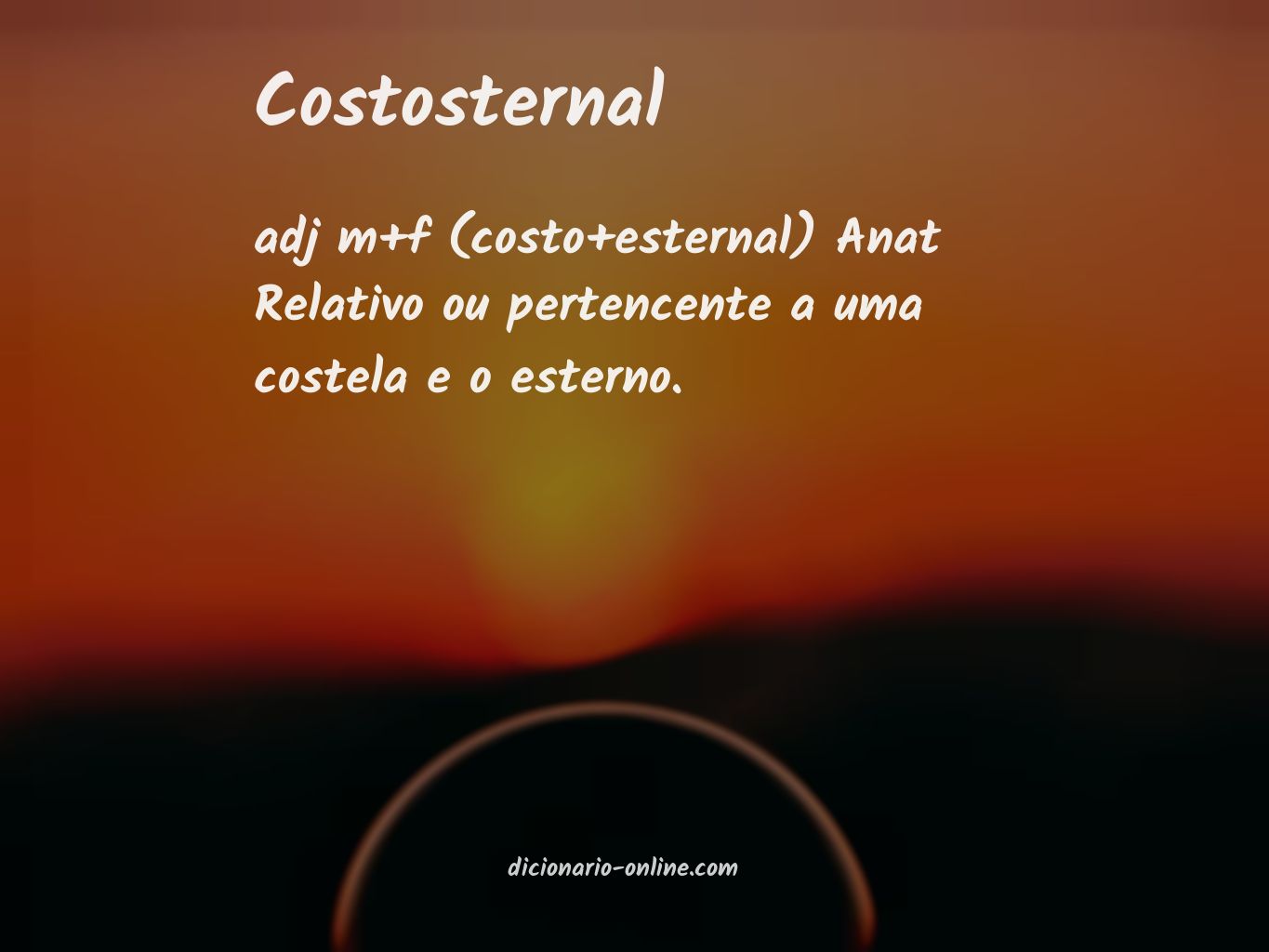 Significado de costosternal