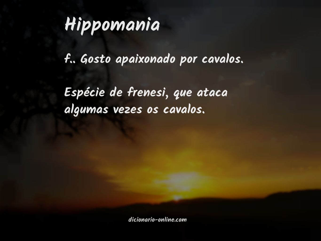 Significado de hippomania