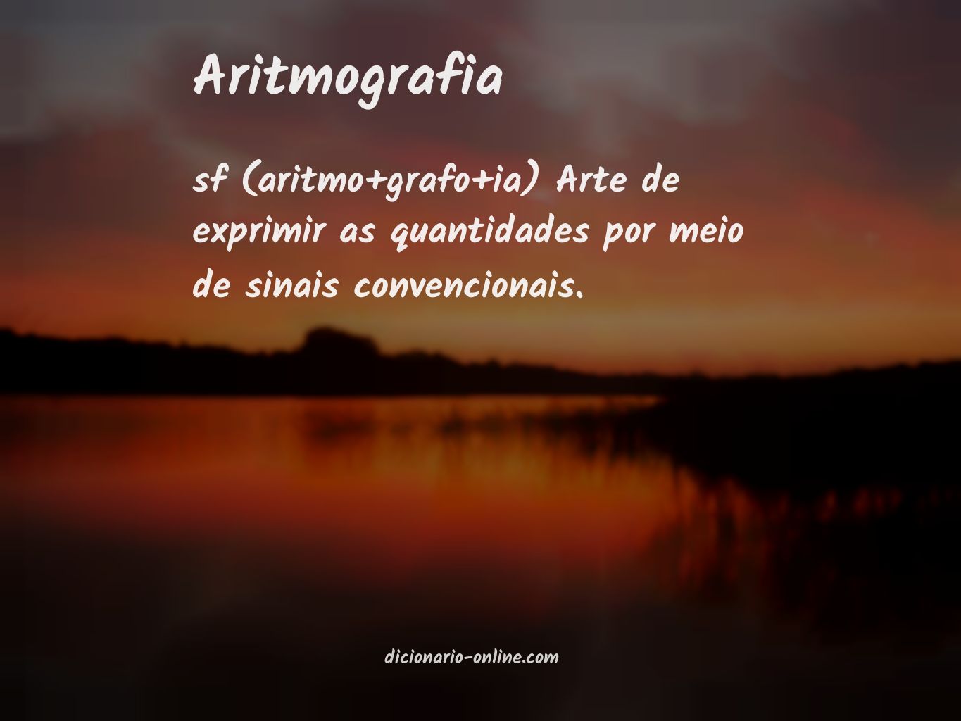 Significado de aritmografia