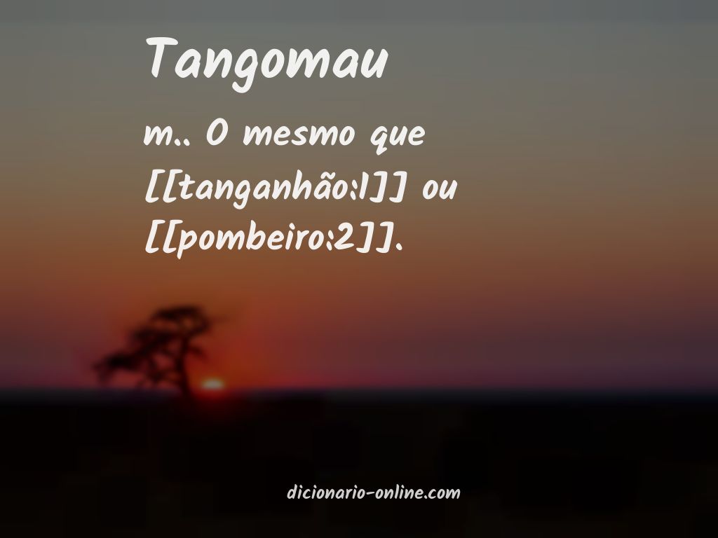 Significado de tangomau