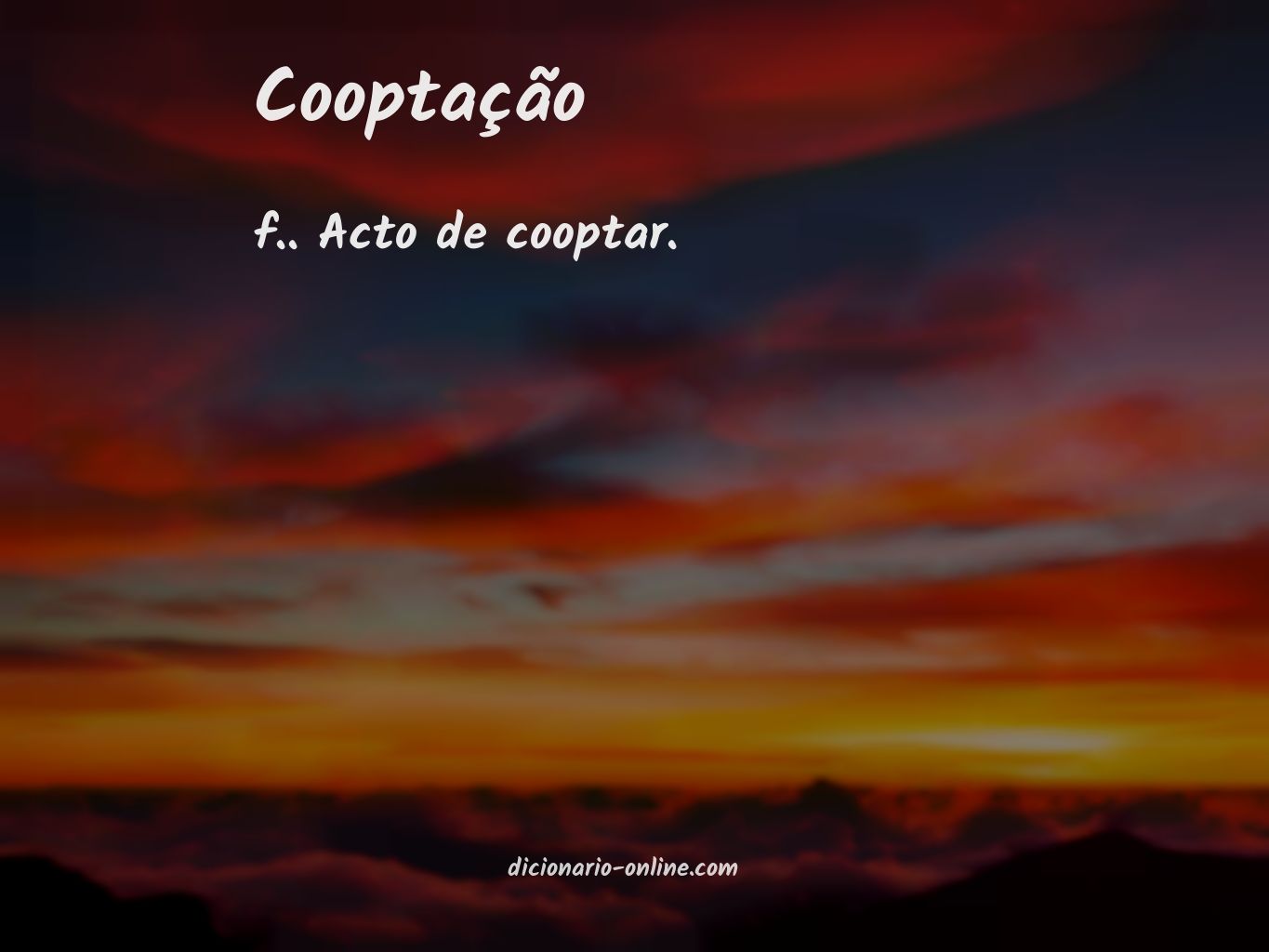 Significado de cooptação