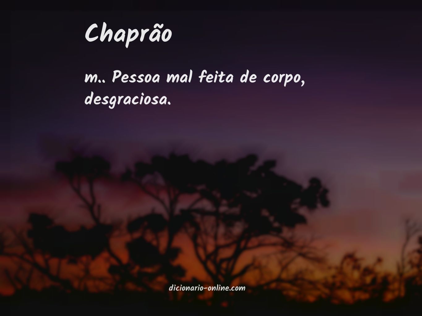 Significado de chaprão