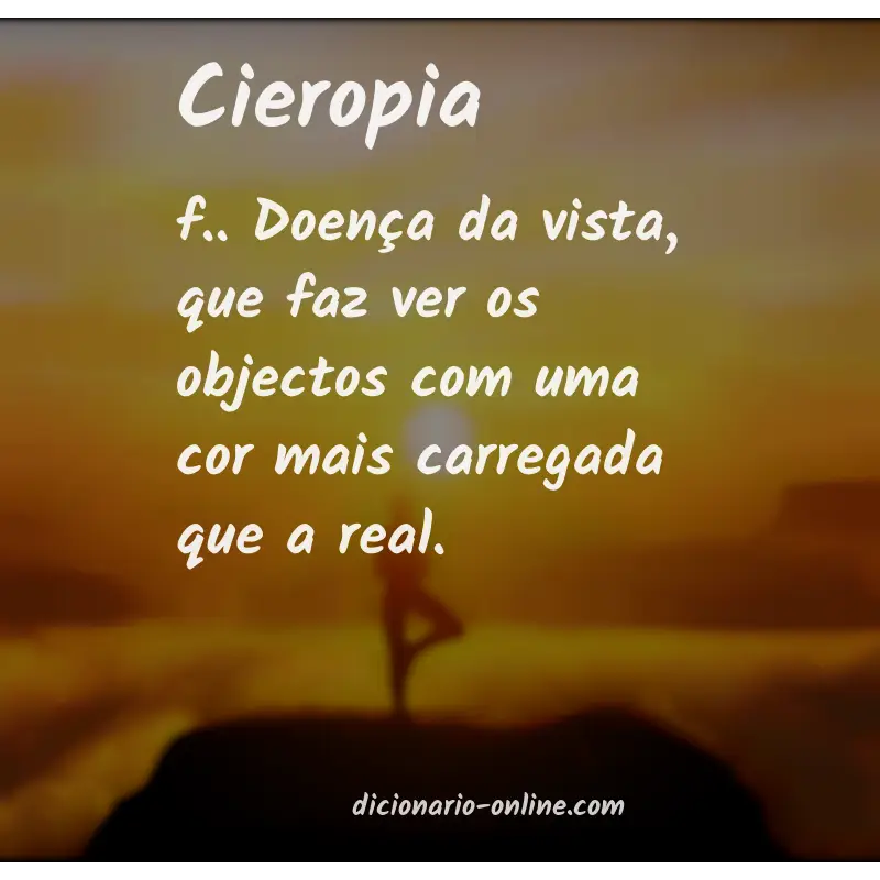 Significado de cieropia