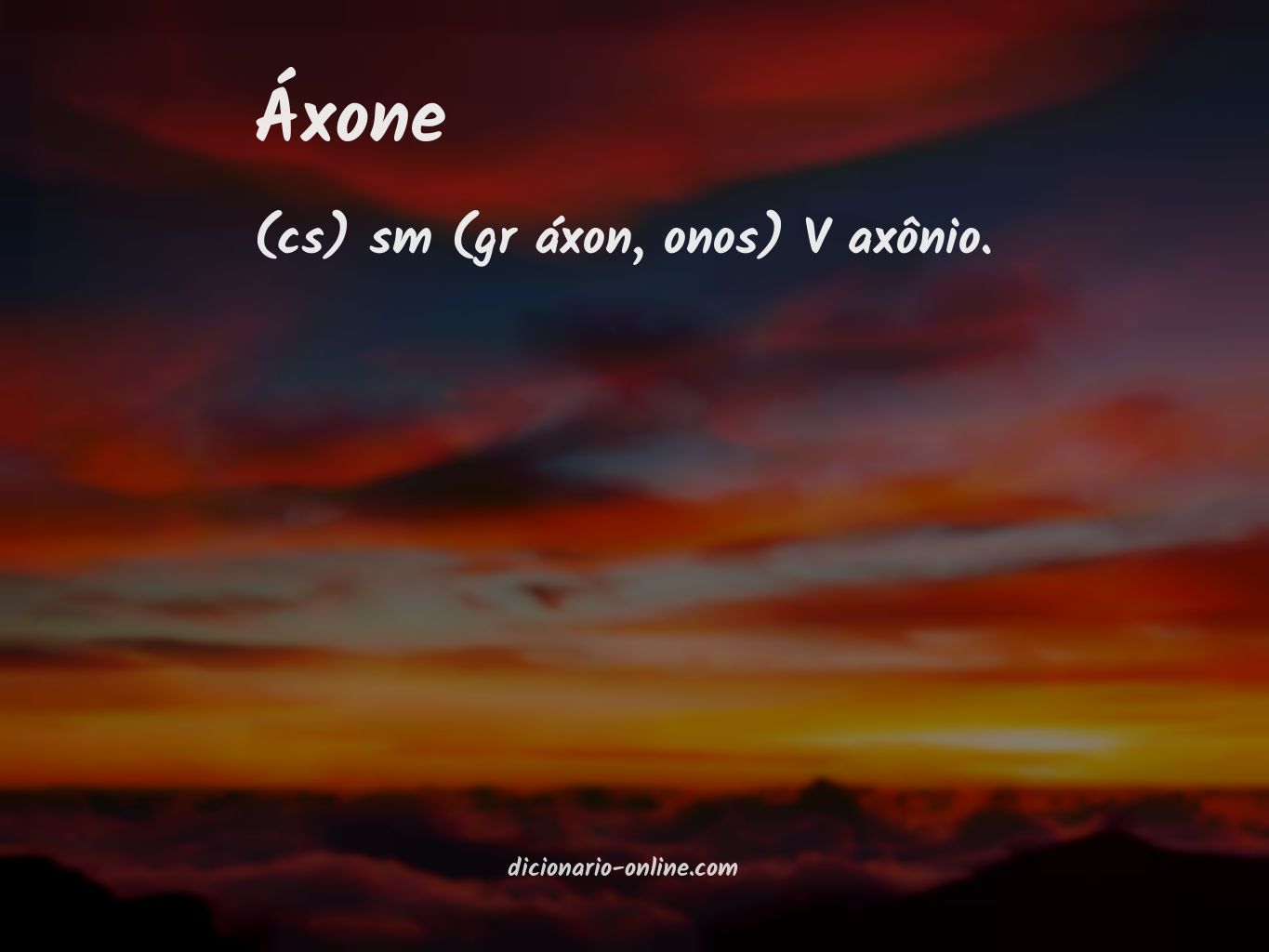 Significado de áxone