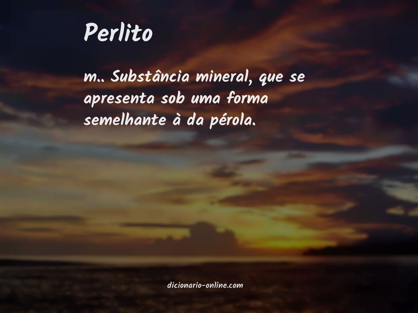 Significado de perlito