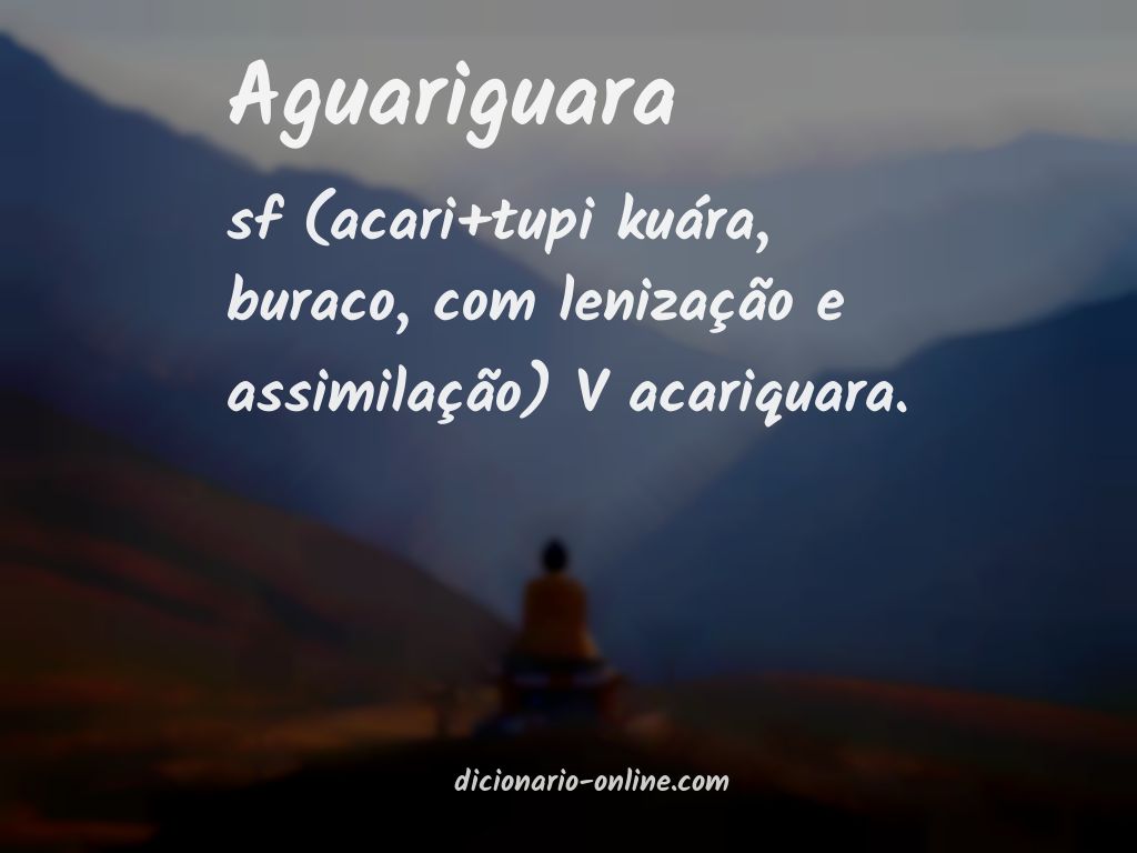 Significado de aguariguara