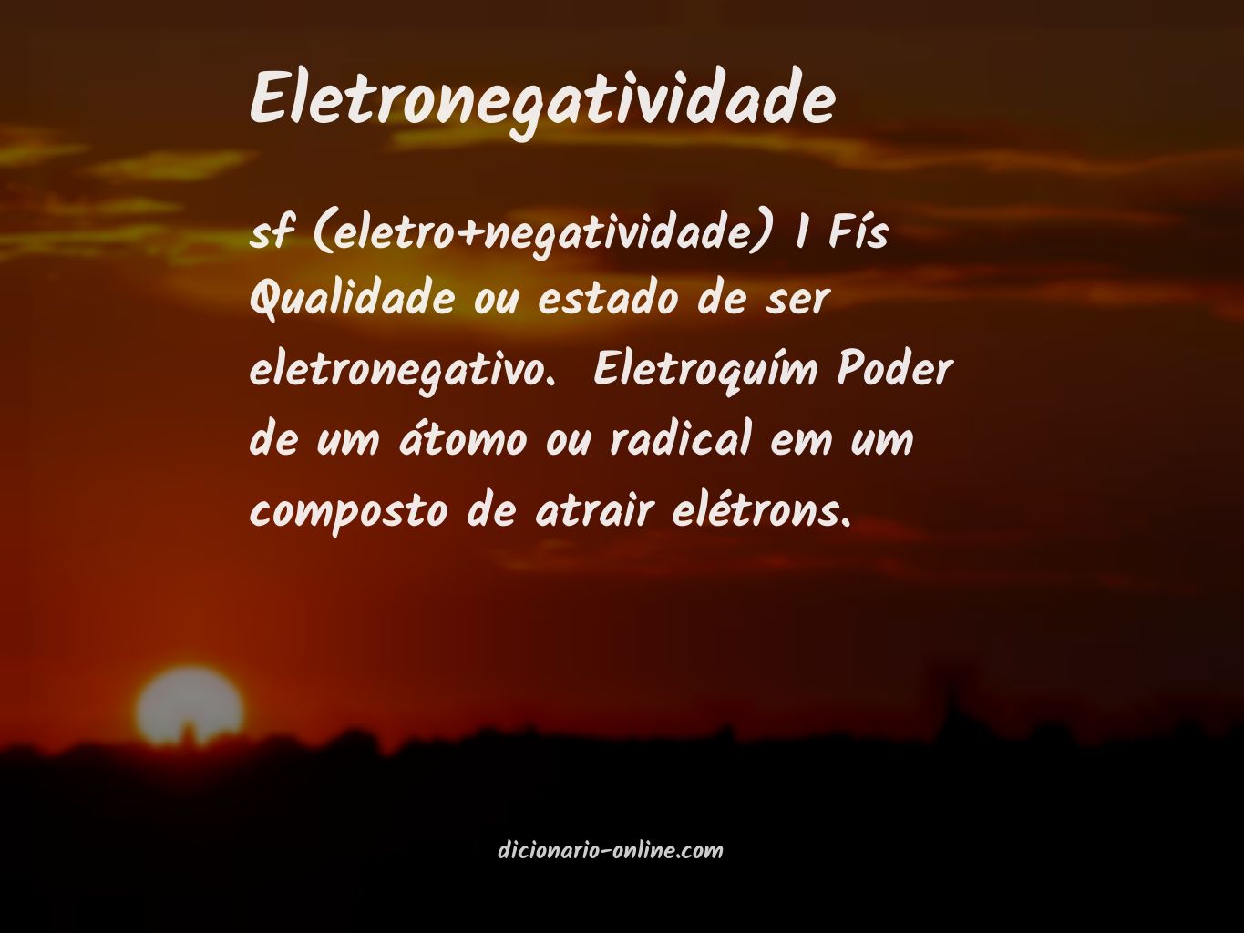 Significado de eletronegatividade