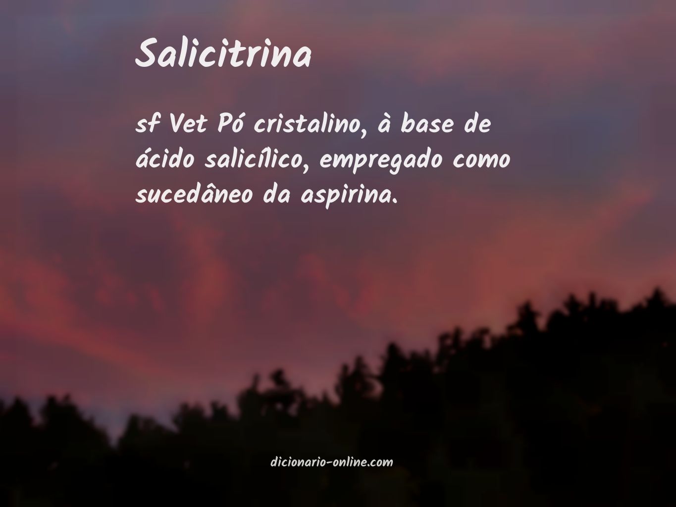 Significado de salicitrina