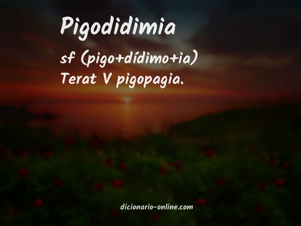 Significado de pigodidimia