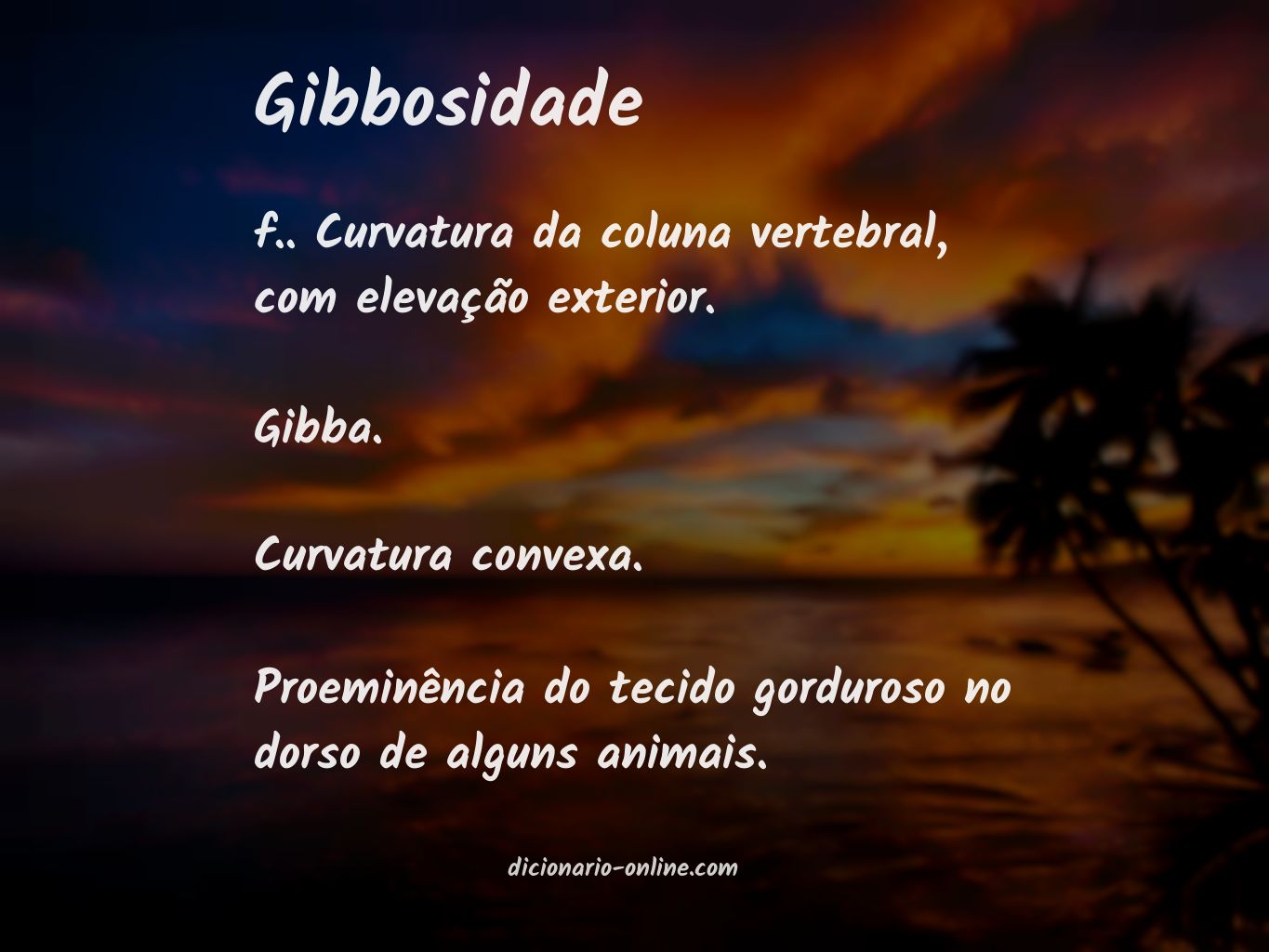 Significado de gibbosidade