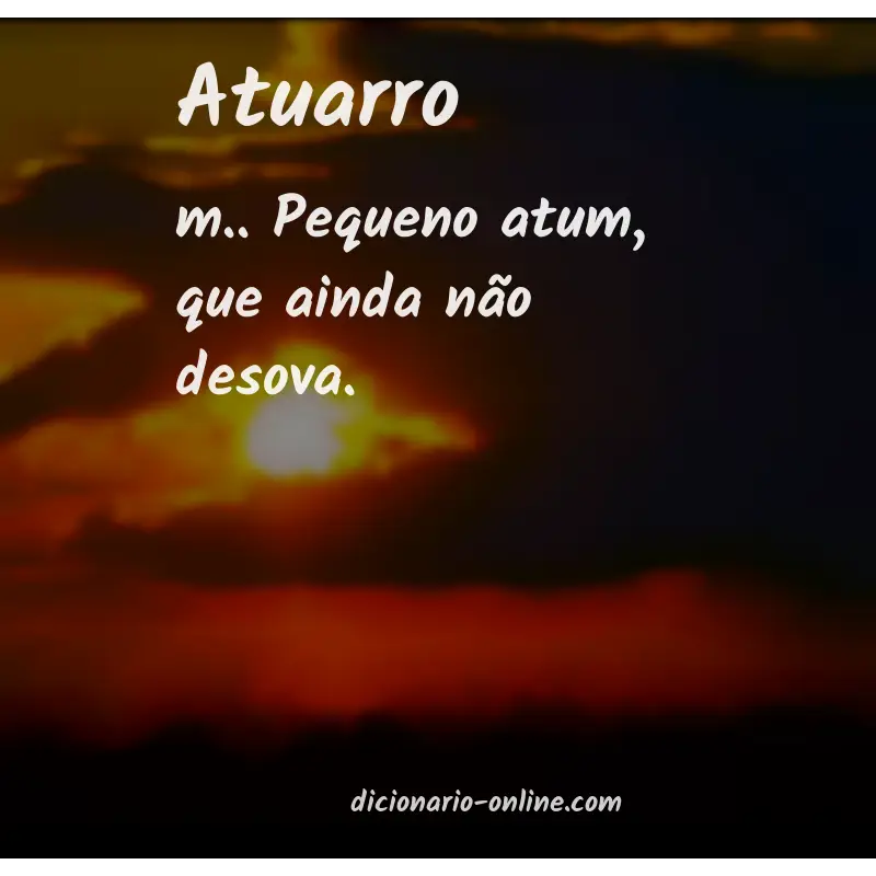 Significado de atuarro