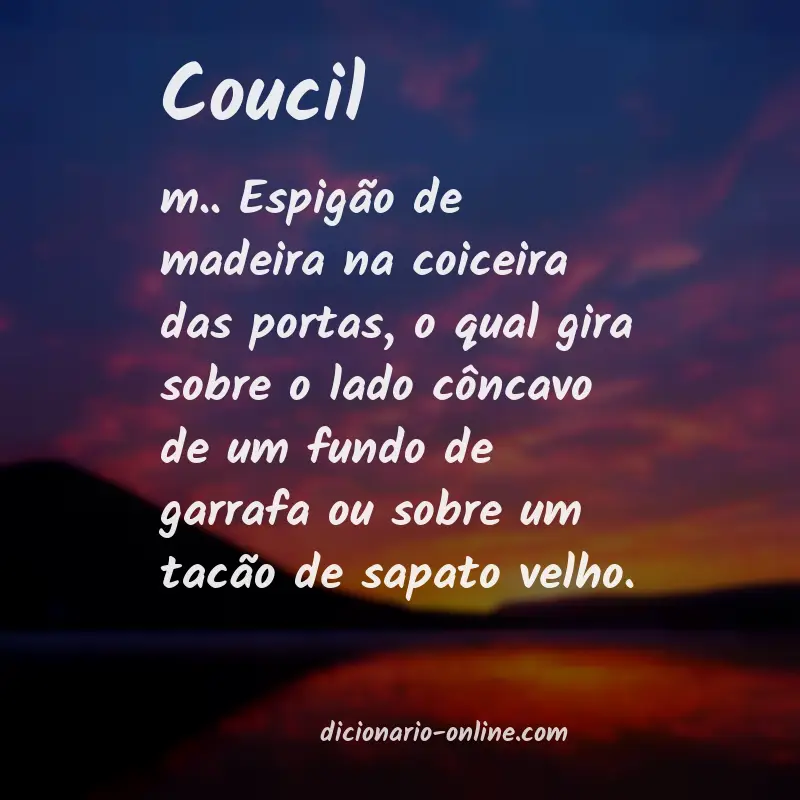 Significado de coucil