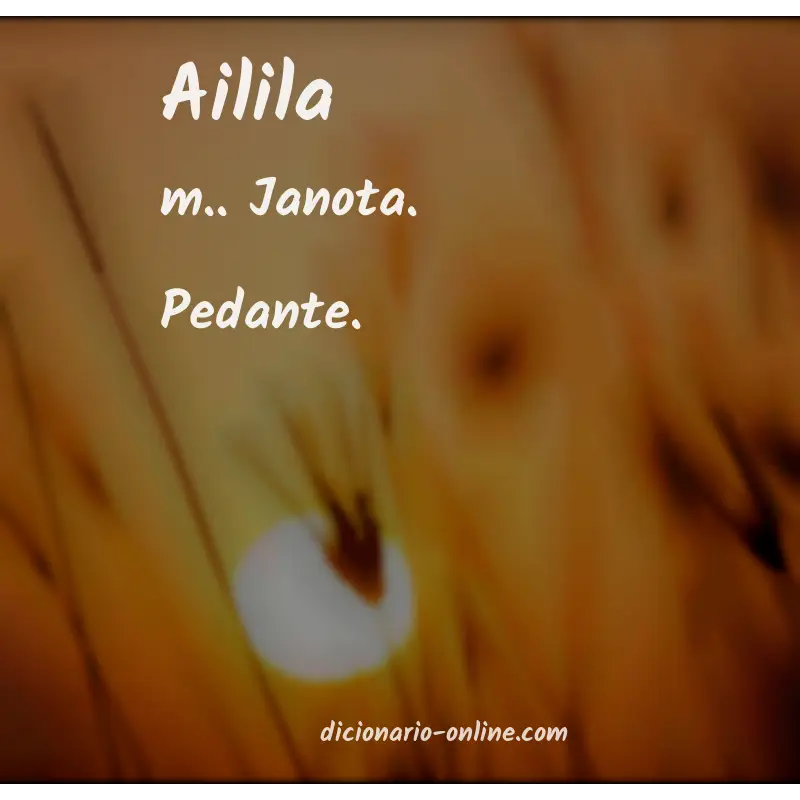 Significado de ailila