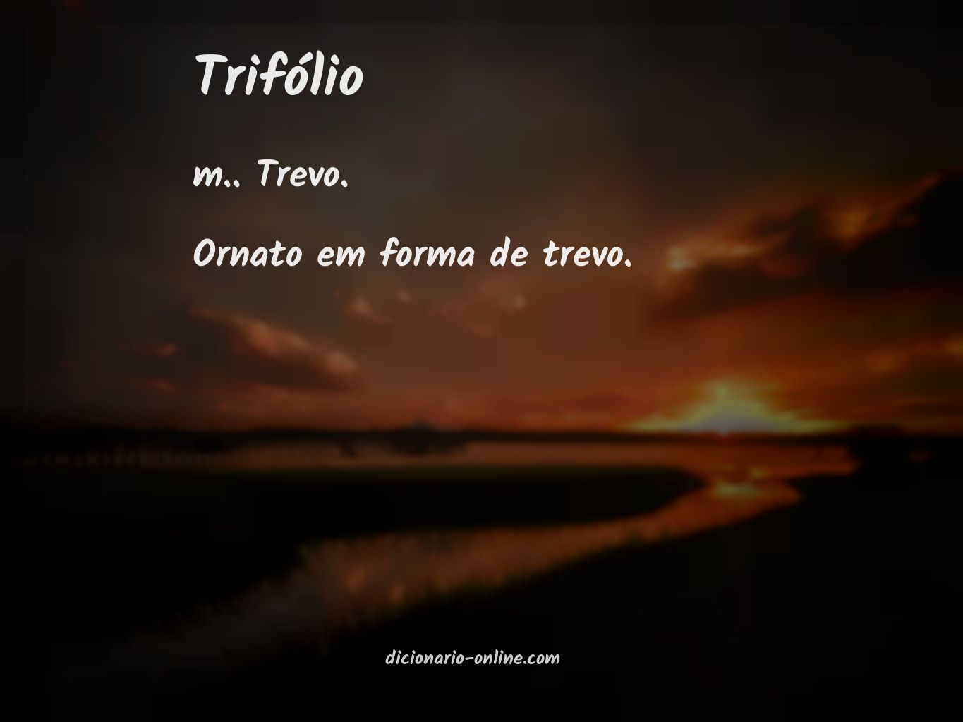 Significado de trifólio