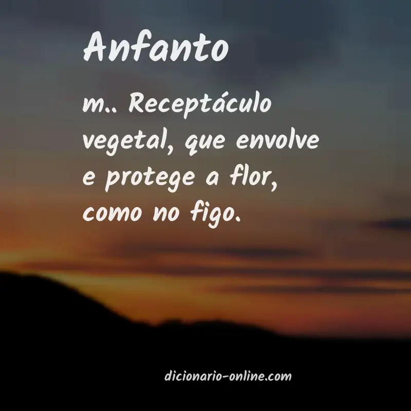 Significado de anfanto