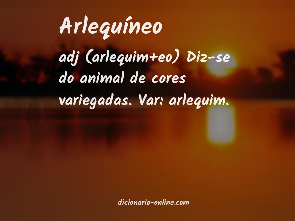 Significado de arlequíneo