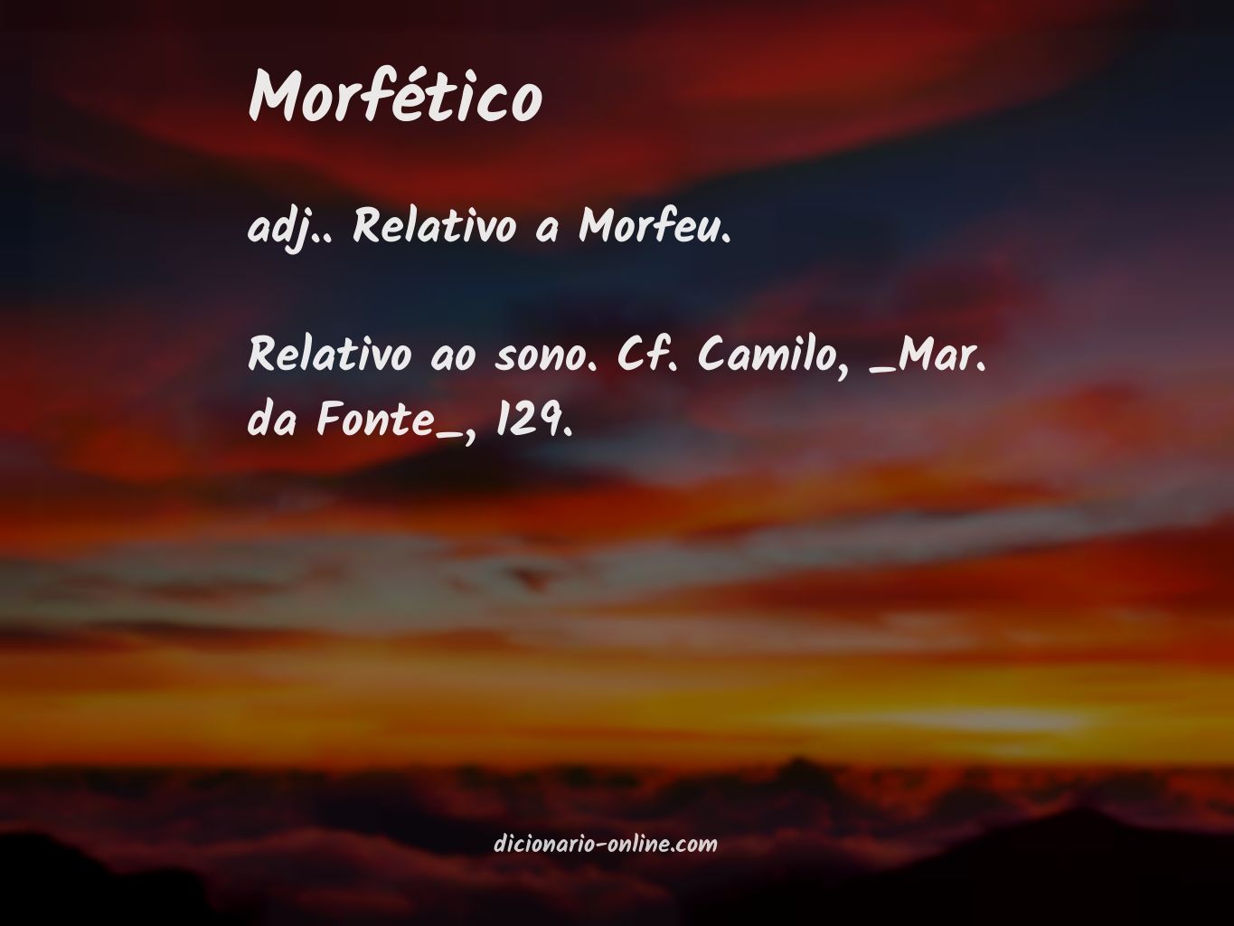 Significado de morfético