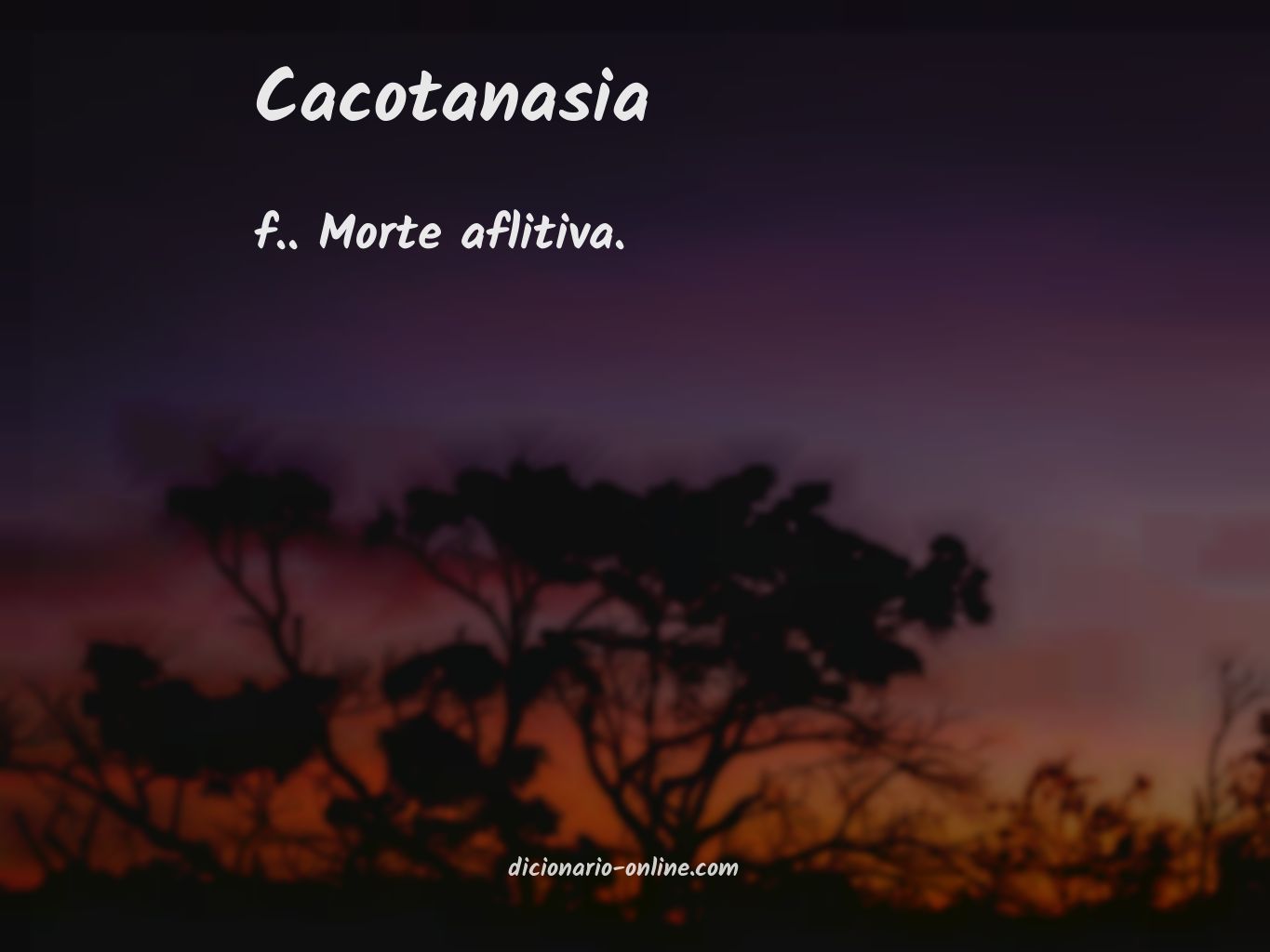 Significado de cacotanasia