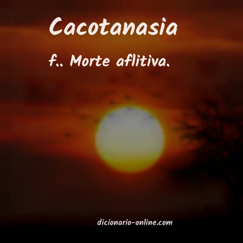 Significado de cacotanasia