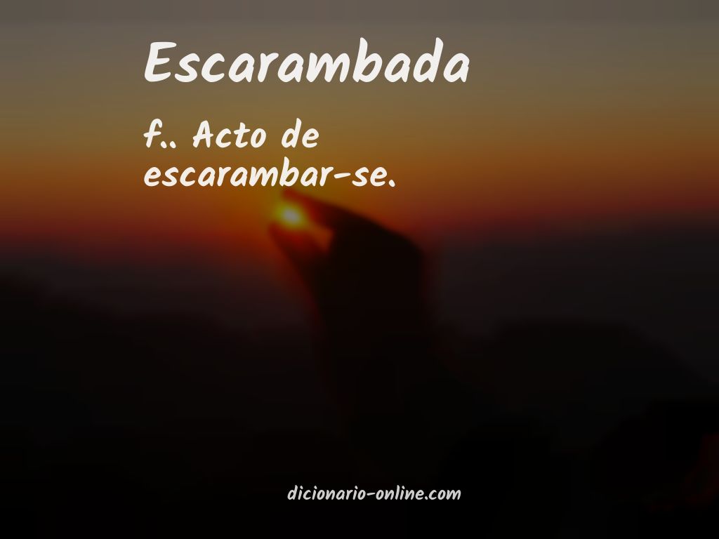 Significado de escarambada