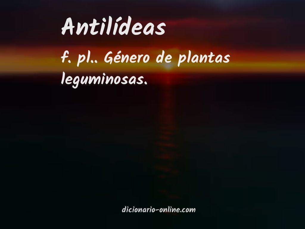 Significado de antilídeas