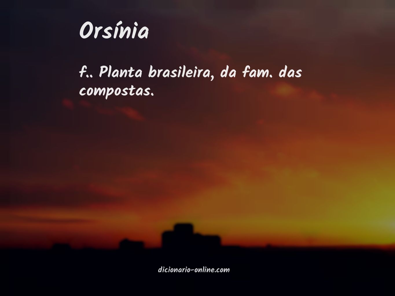 Significado de orsínia