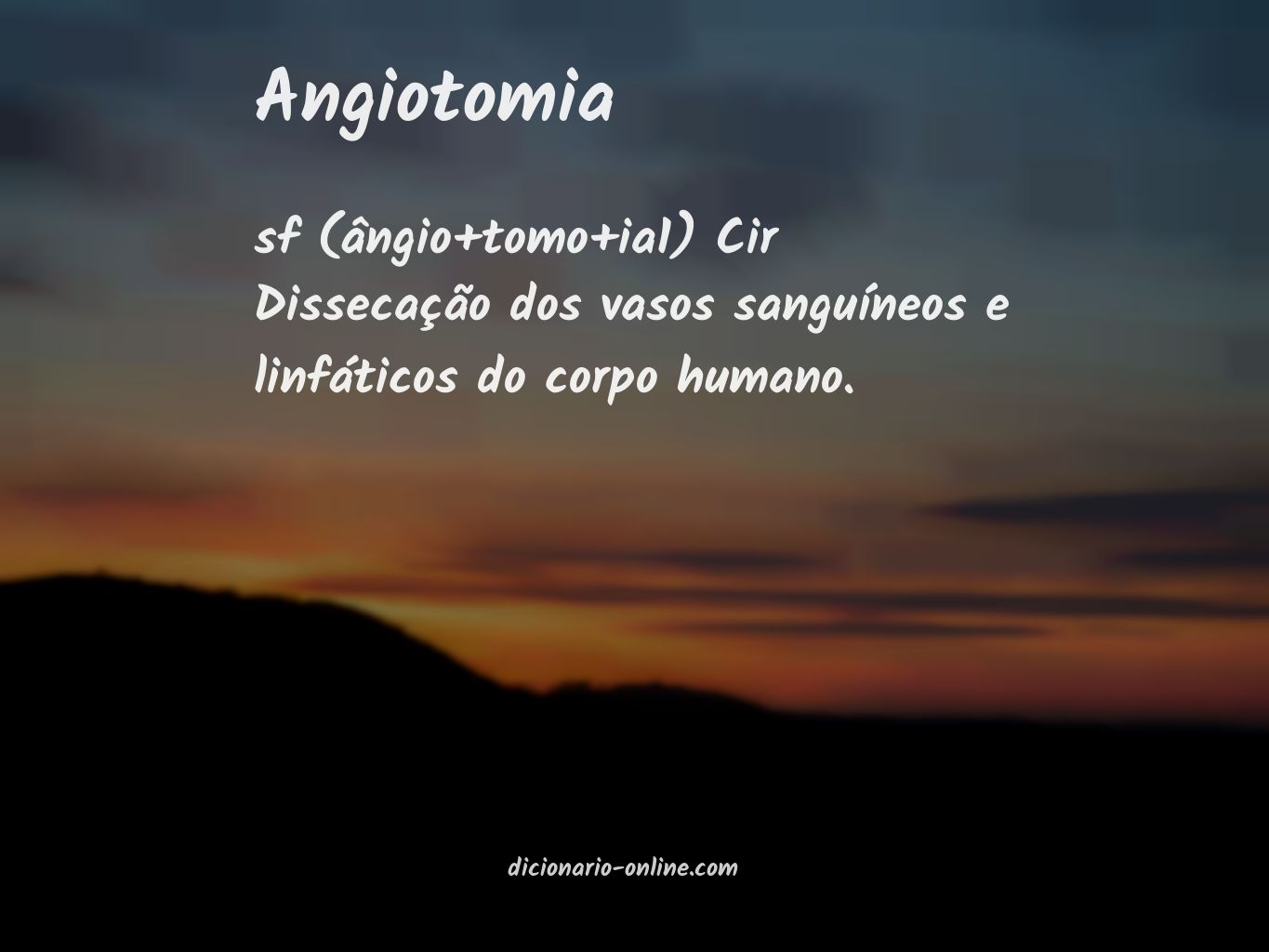 Significado de angiotomia