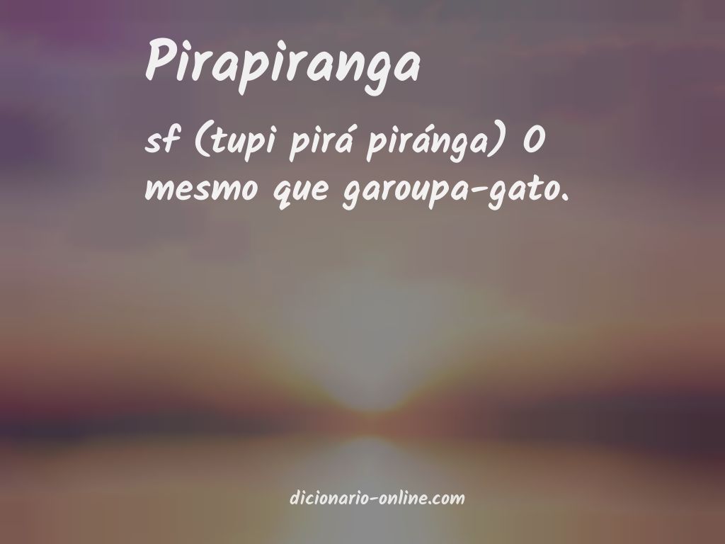 Significado de pirapiranga