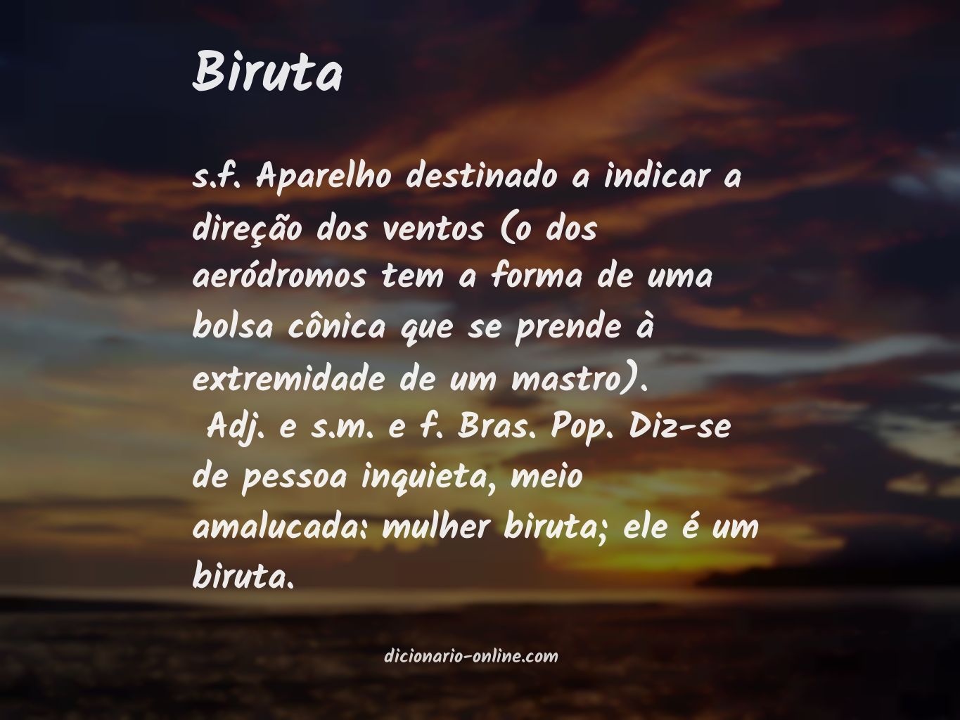 Significado de biruta