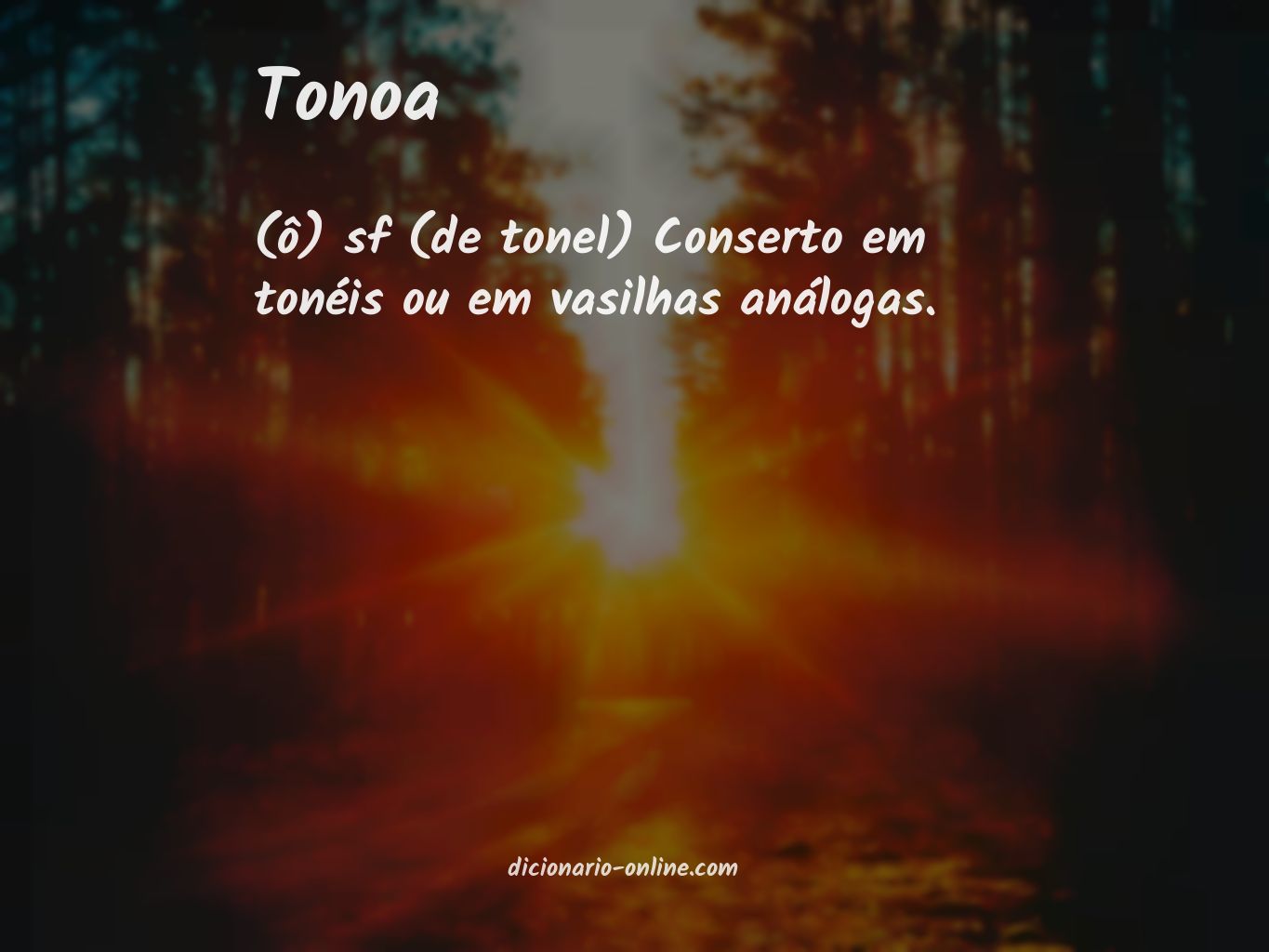 Significado de tonoa