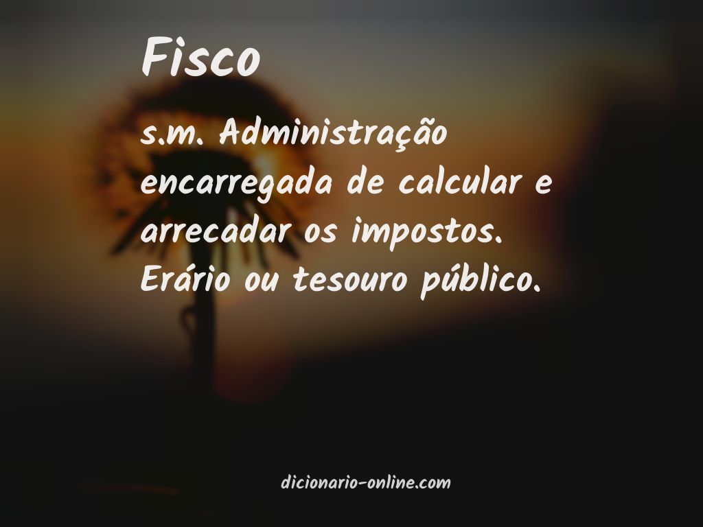 Significado de fisco