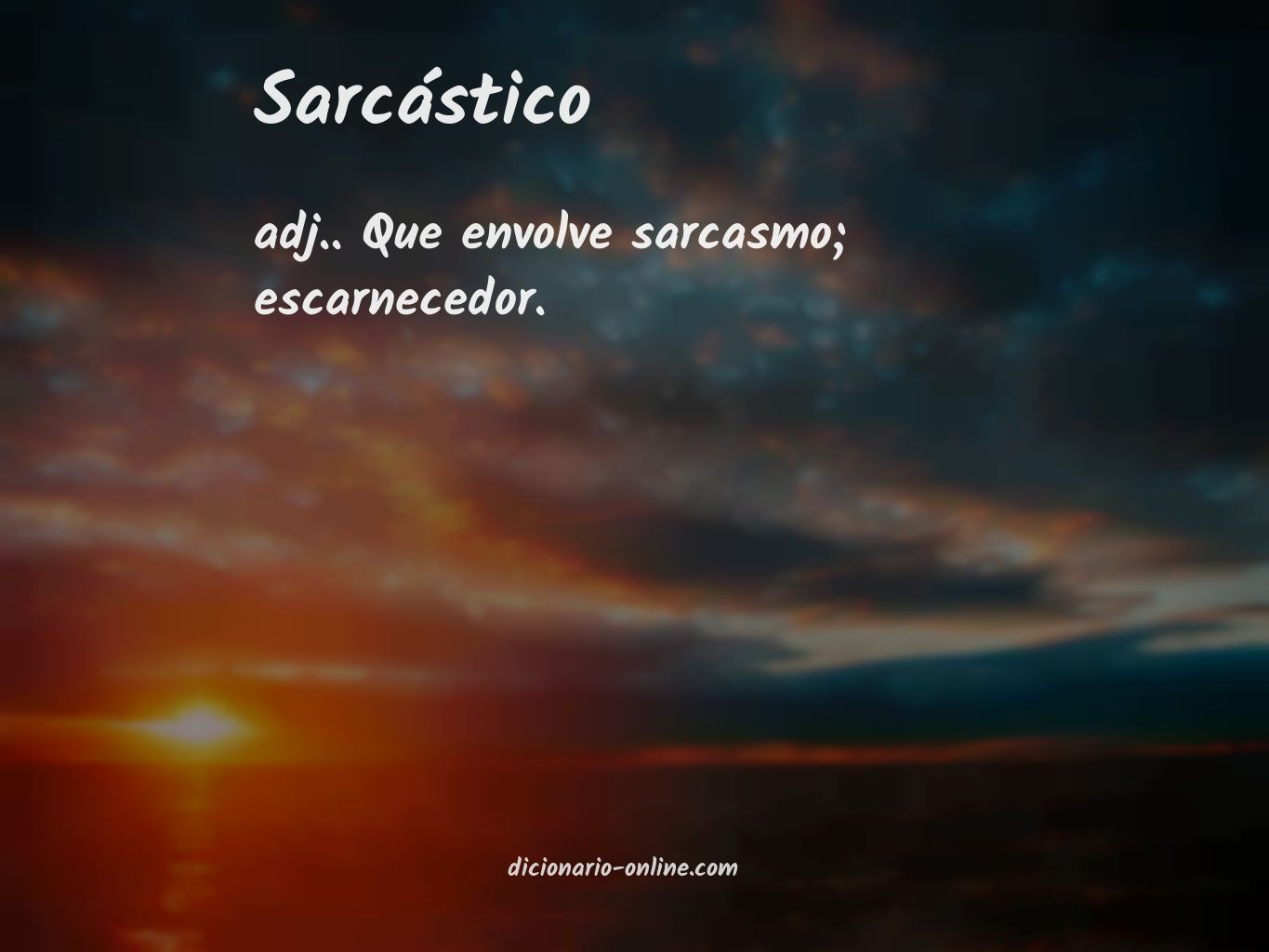 Significado de sarcástico