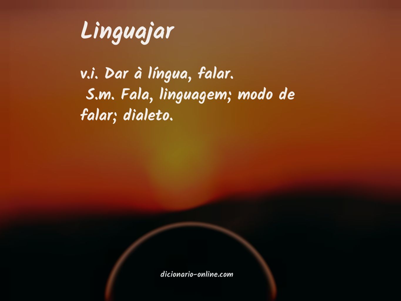 Significado de linguajar