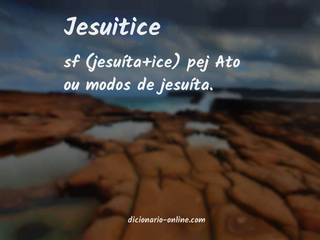 Significado de jesuitice