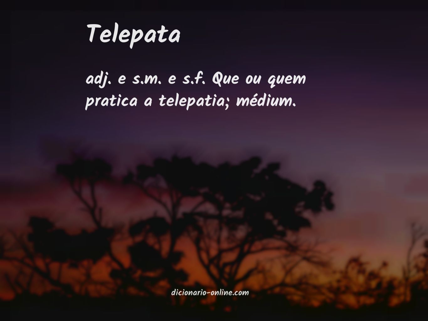 Significado de telepata