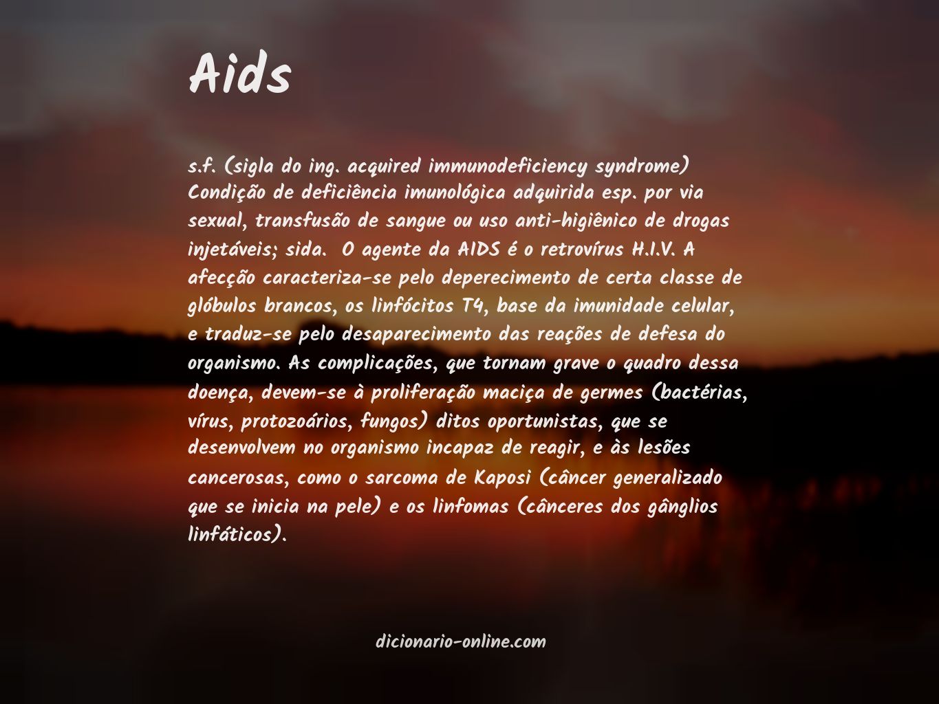 Significado de aids