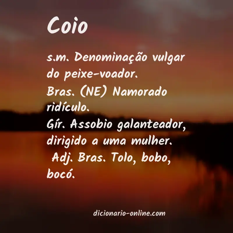 Significado de coio