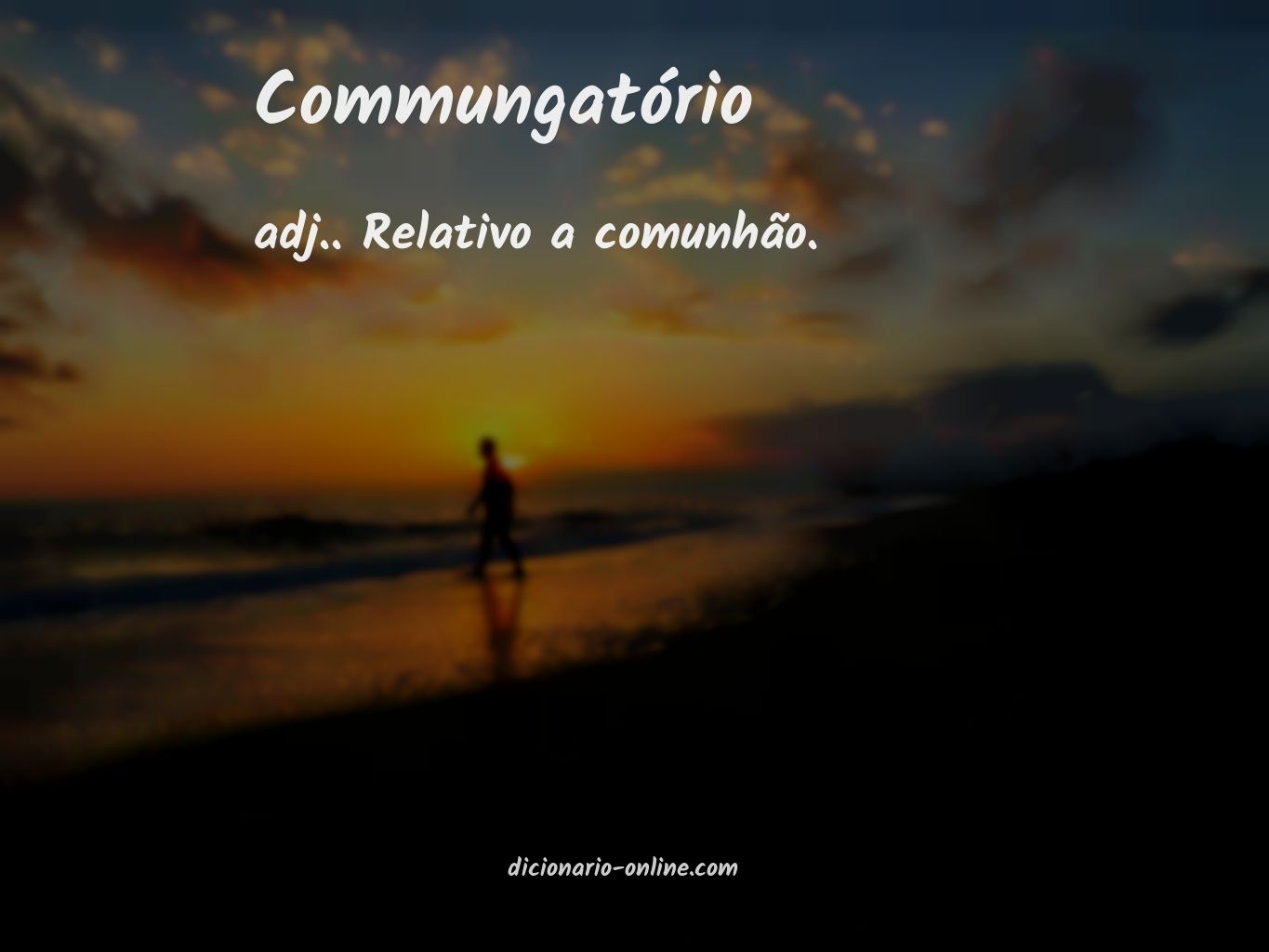 Significado de commungatório