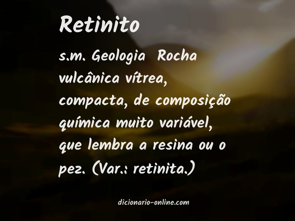 Significado de retinito