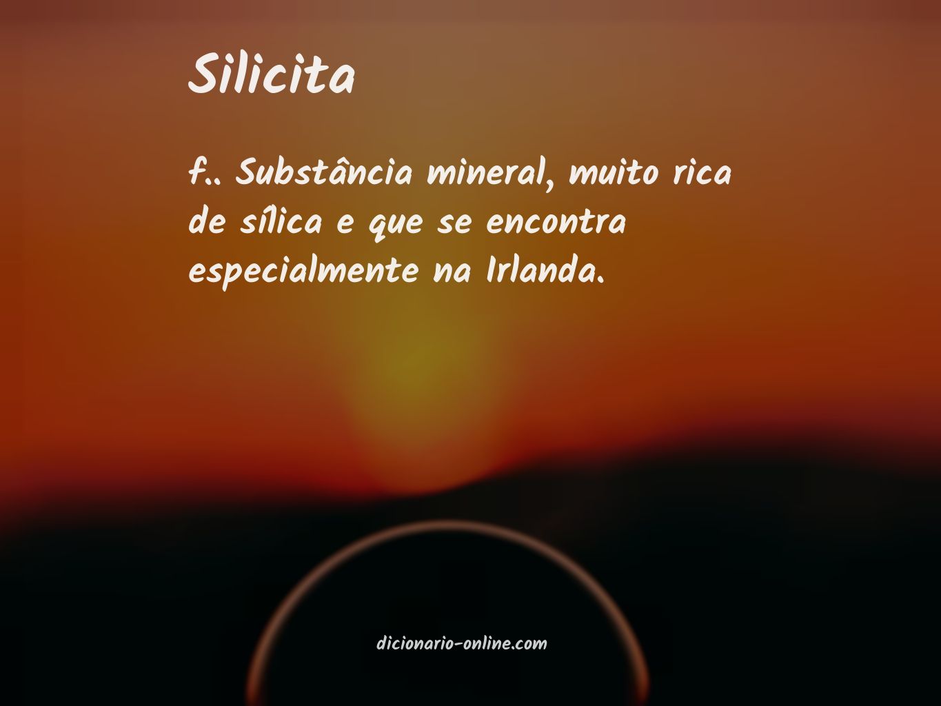 Significado de silicita