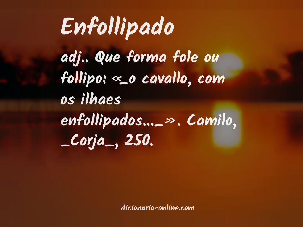 Significado de enfollipado