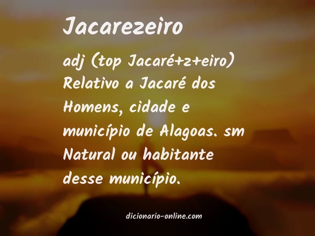 Significado de jacarezeiro