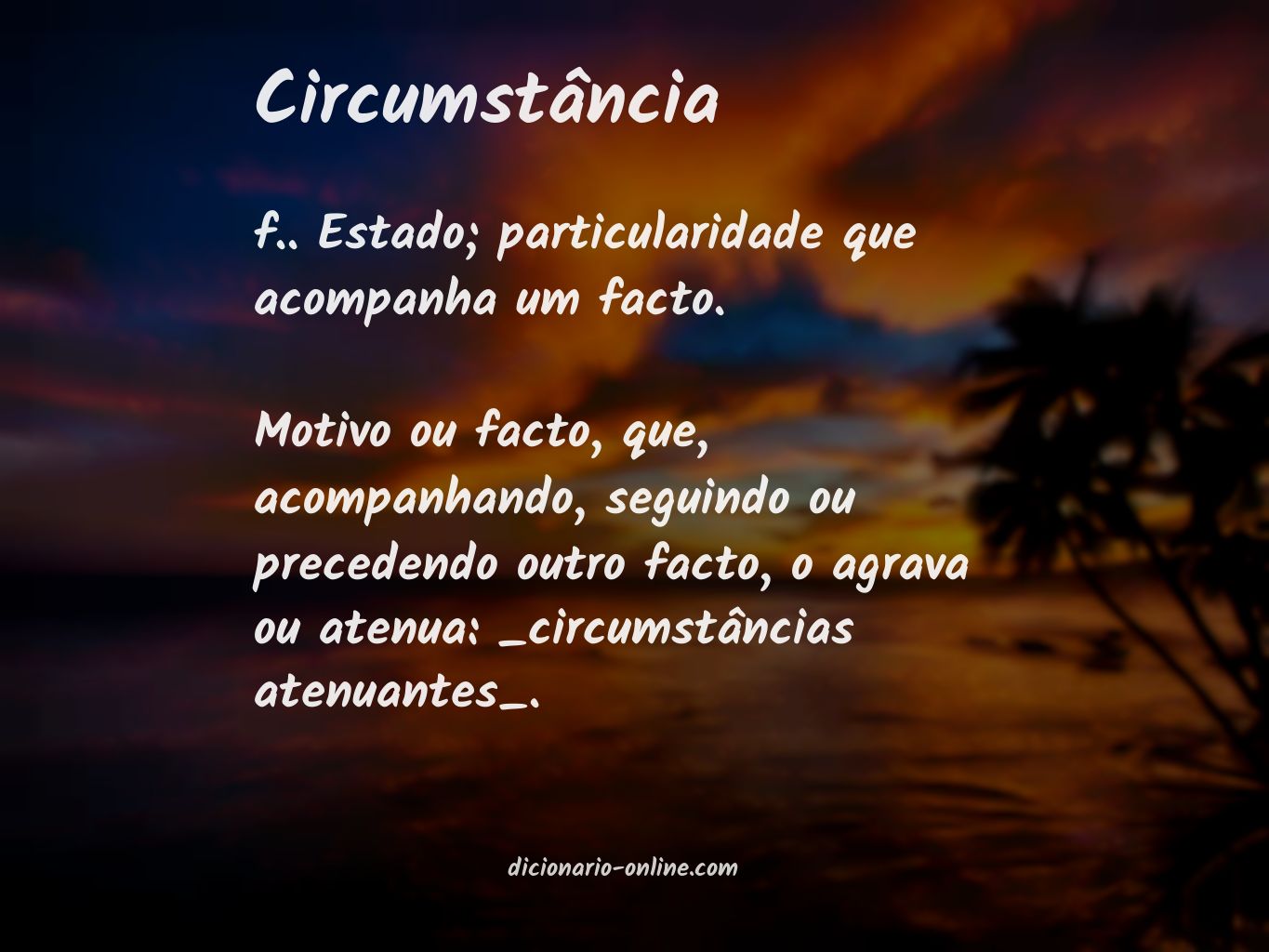 Significado de circumstância